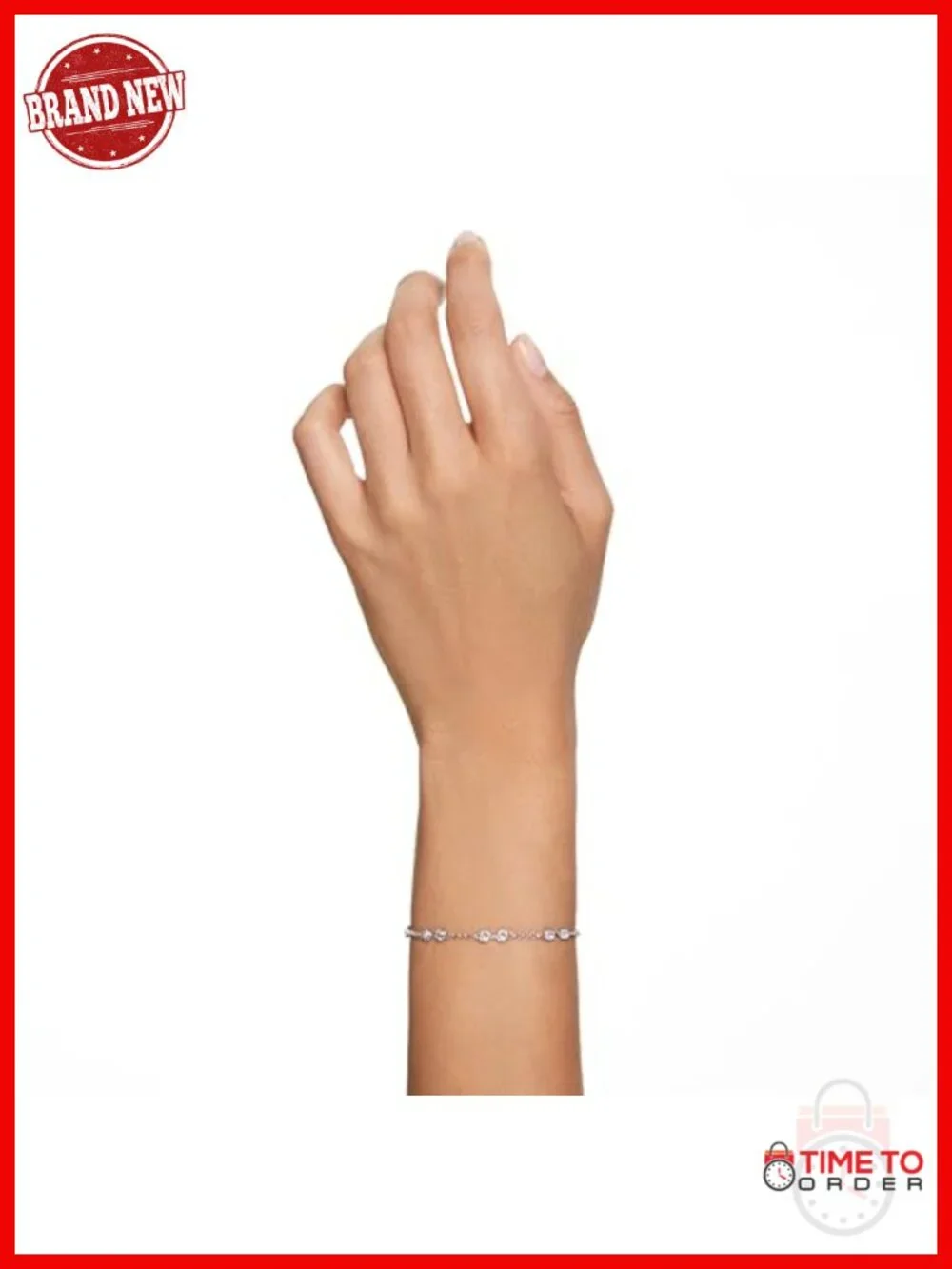 Swarovski Remix Strand Bracelet - Rhodium Finish, Crystal, Lobster Claw
